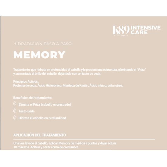 K89 Tratamiento Alisador Sweet Keratin Memory