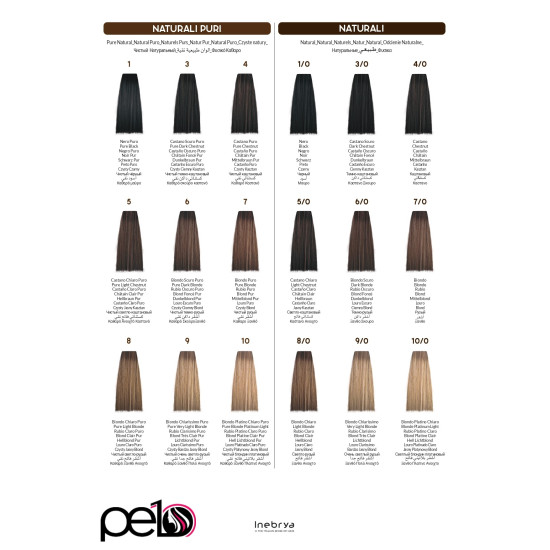 Inebrya Color Tinte Crema Colorante Profesional