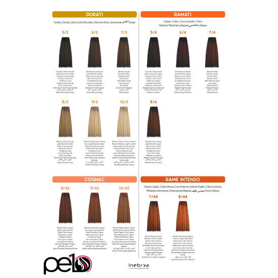 Inebrya Color Tinte Crema Colorante Profesional