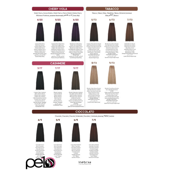 Inebrya Tinte Crema Colorante Profesional