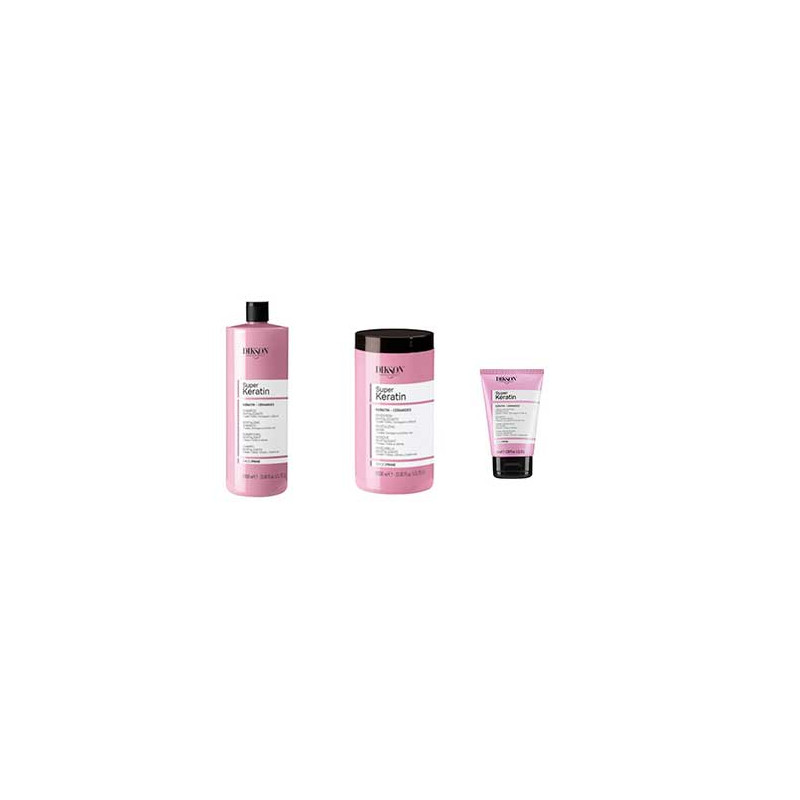 Pack Dikson Prime Super Keratin Revitalizante Champú, Mascarilla y Crema