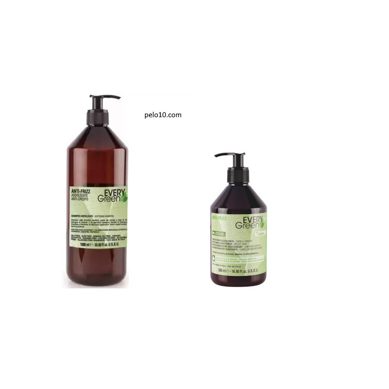 Pack Every Grenn Champú Anti Frizz y Acondicionador Anti Oxidant Cabello Encrespado