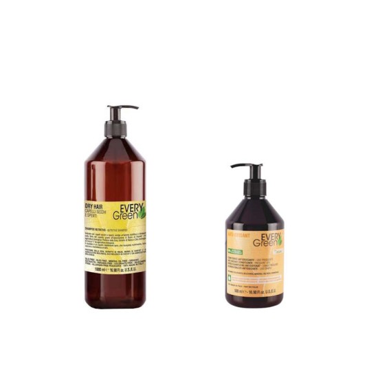 Kit Every Green Cabello Seco Champú y Acondicionador