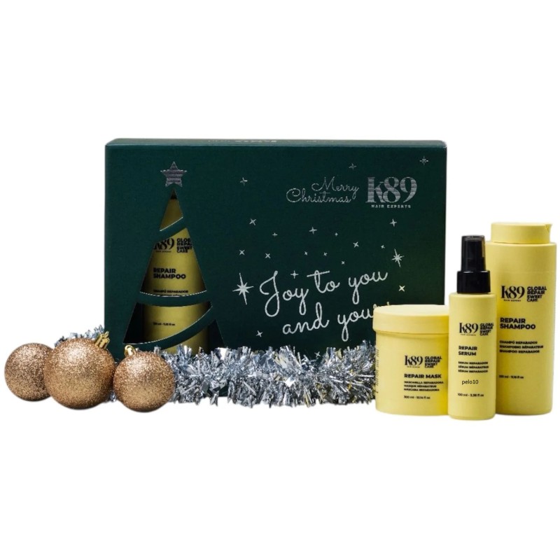 Kit de Navidad K89 Reparador Con Serum Sweet Care para Cabello Dañado