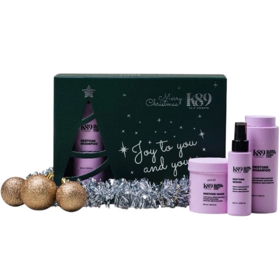 Kit de Navidad K89 Restore Con Serum Sweet Care para Cabello Dañado