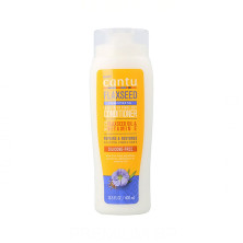 Cantu Flaxseed Smoothing Acondicionador Leave-In Or Rinse-Out 13.5Oz/400 ml (Con+Sin Aclarado)